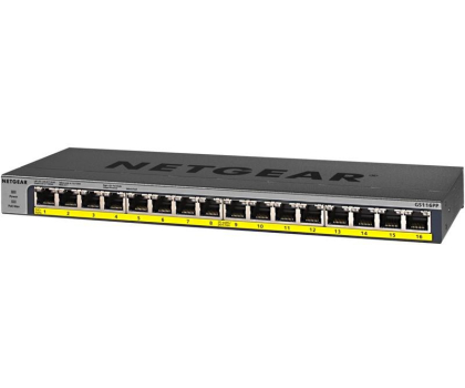 Switch Netgear 16p GS116PP-100EUS (16x10/100/1000Mbit) PoE+